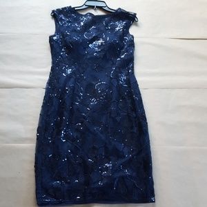 Blue Adriana Papell Dress Size 6